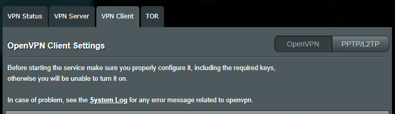 Asuswrt-Merlin VPN Client